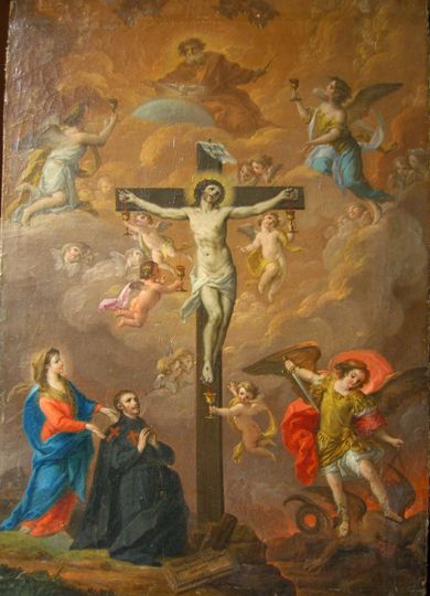 Crocifisso quadro Sti Camilli