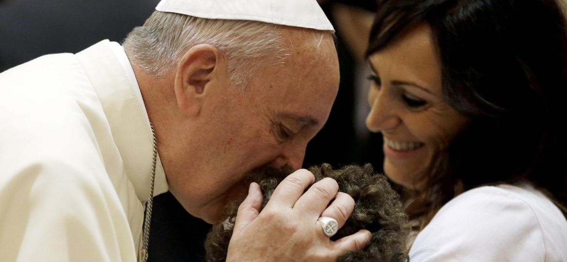 Pope Francis during his visit to Assisi