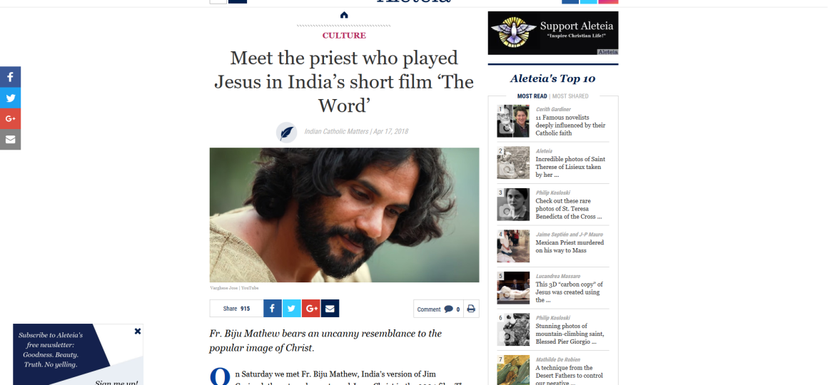 Screenshot-2018-4-23 Meet the priest who played Jesus in India’s short film ‘The Word’