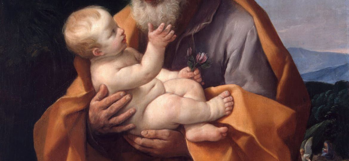 St Joseph with Infant Christ in his Arms, by Guido Reni