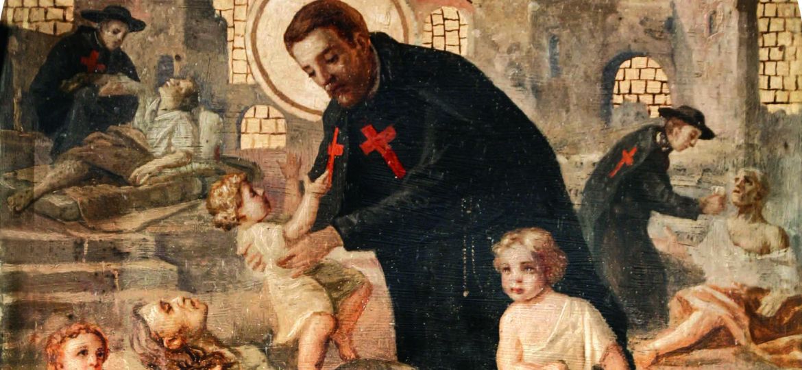 Tra gli appestati alle terme di Roma - Milano, Santuario S