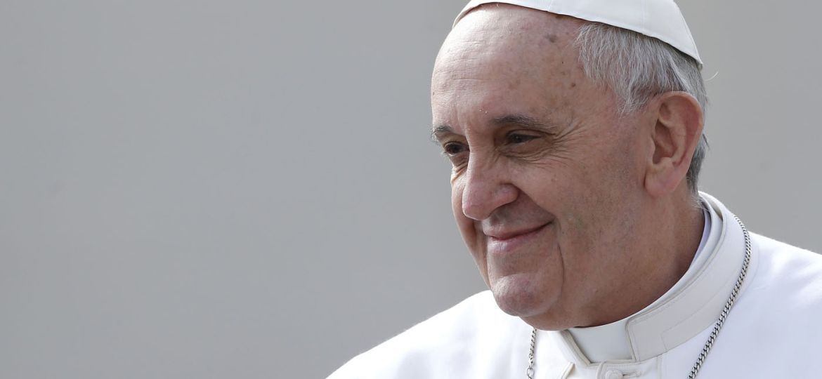 Pope Francis arrives to lead the weekly general audience in Saint Peter's Square at the Vatican